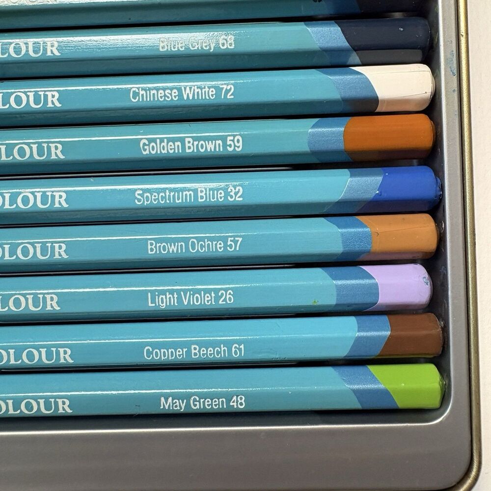 Derwent Watercolor Pencils - Gently Used - 23 of 24 Pack See Listing For Colors - Picture 4 of 10